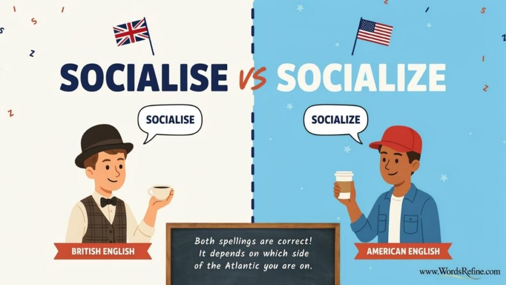Socialise vs Socialize Which one Is Correct ?