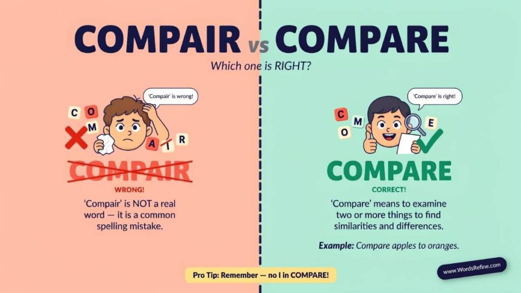 Compair vs Compare Which One Is Correct?