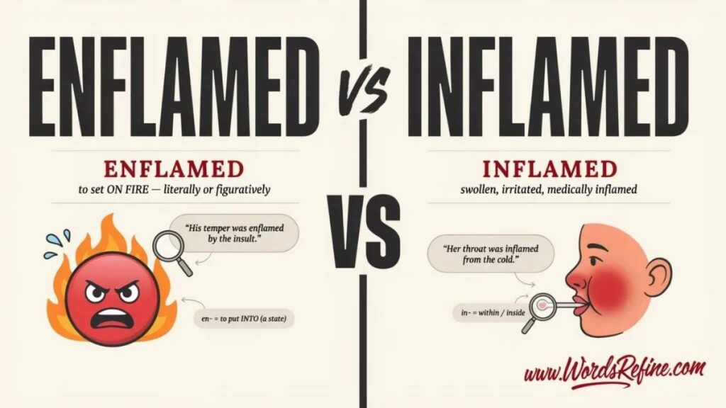 Enflamed vs Inflamed Which One Is Correct ?