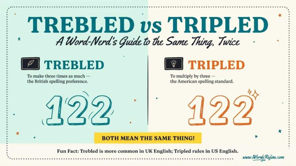 Trebled vs Tripled Which One Is Correct?
