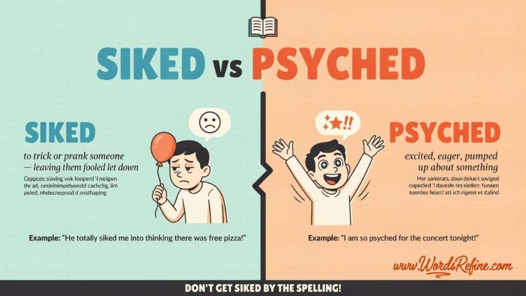 Siked vs Psyched Which One Is Correct?