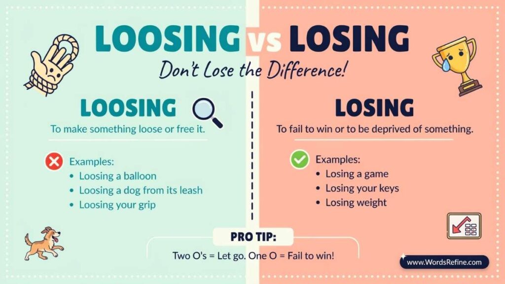 Loosing vs Losing Which Is Correct? Meaning, Spelling, and Usage