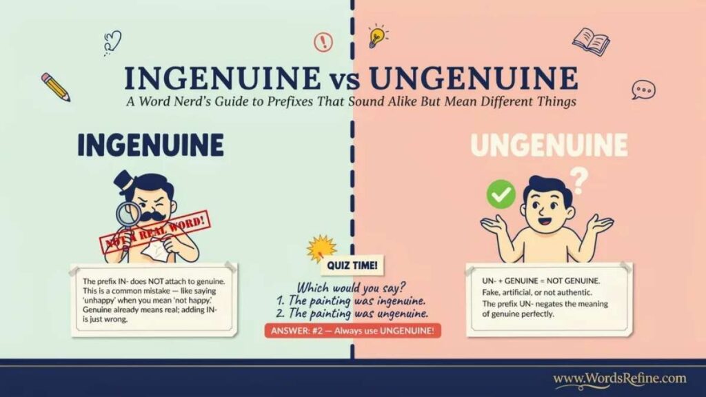 Ingenuine vs Ungenuine Which One Is Correct ?