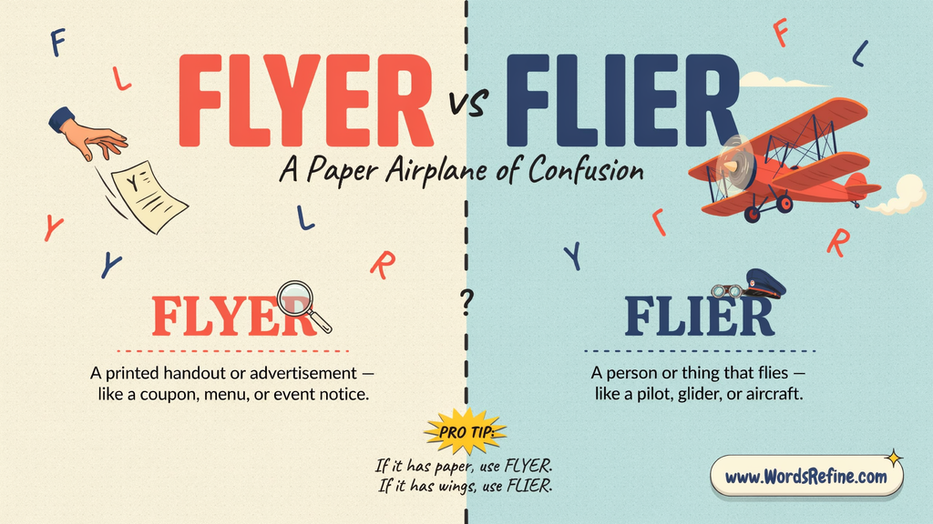Flyer vs Flier What's the Difference?