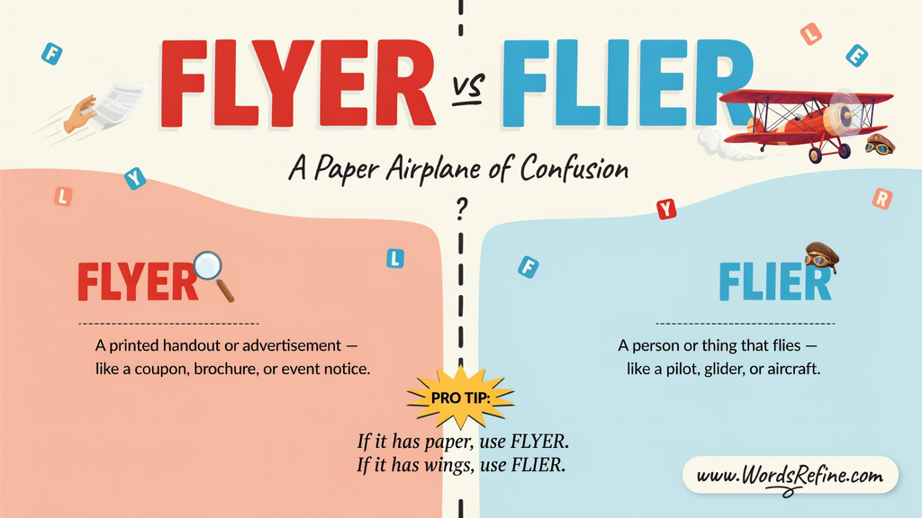 Common Mistakes With Flyer and Flier