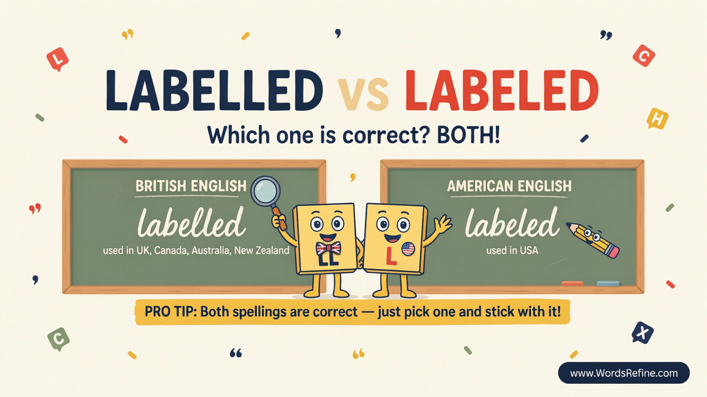Label Spelling in US and UK English