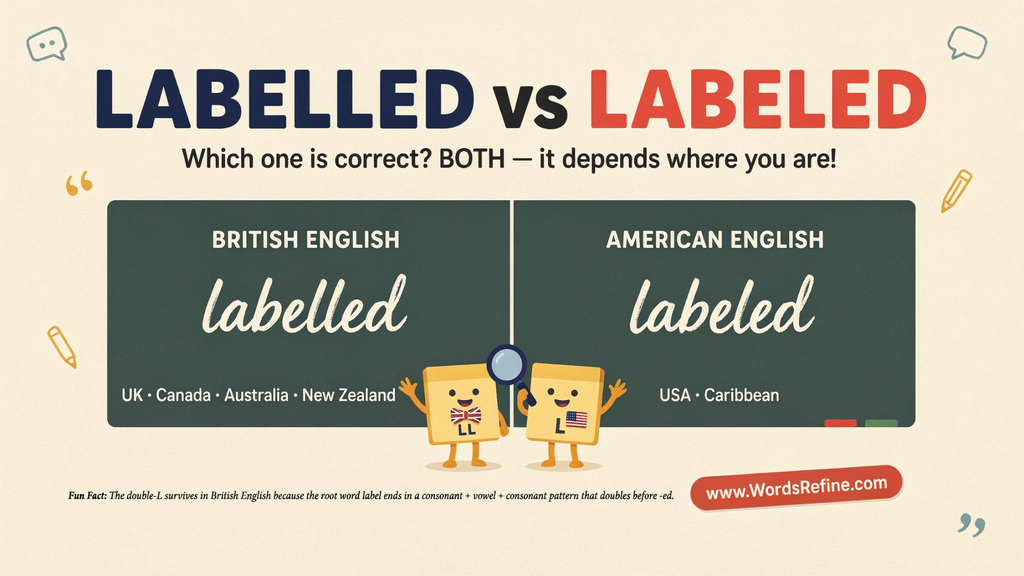 Should I Use Labeled vs Labelled?