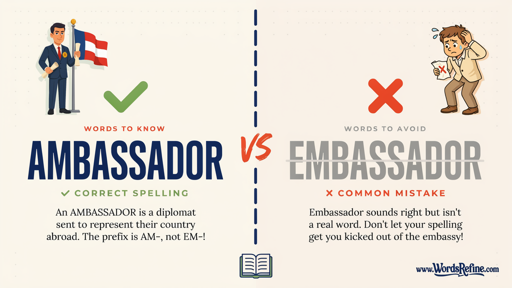 Why Is Ambassador Spelled Without E?