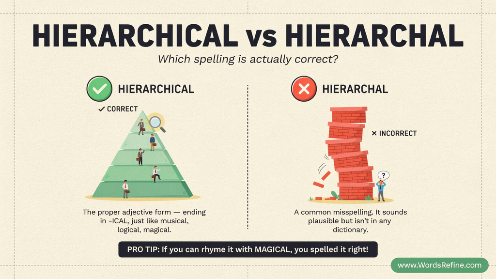 Hierarchy Meaning vs Hierarchical Meaning