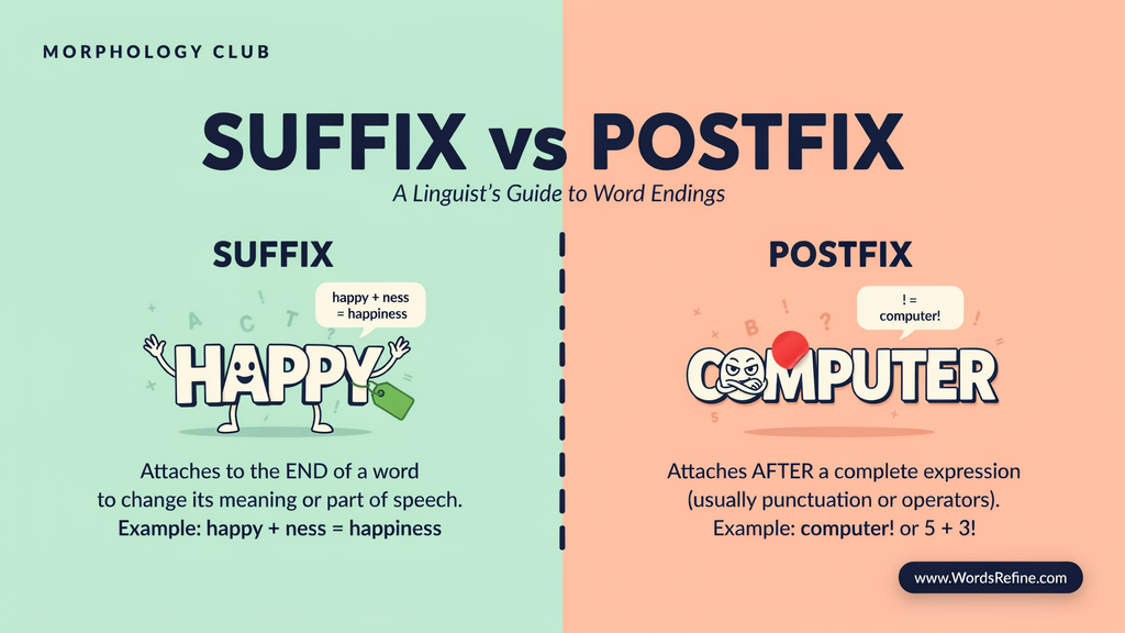 Suffix Examples in Words