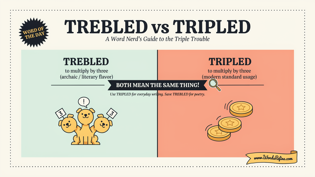 Common Mistakes With Trebled vs Tripled