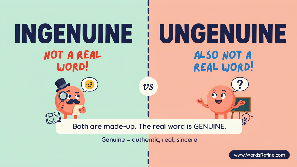 Ungenuine Meaning