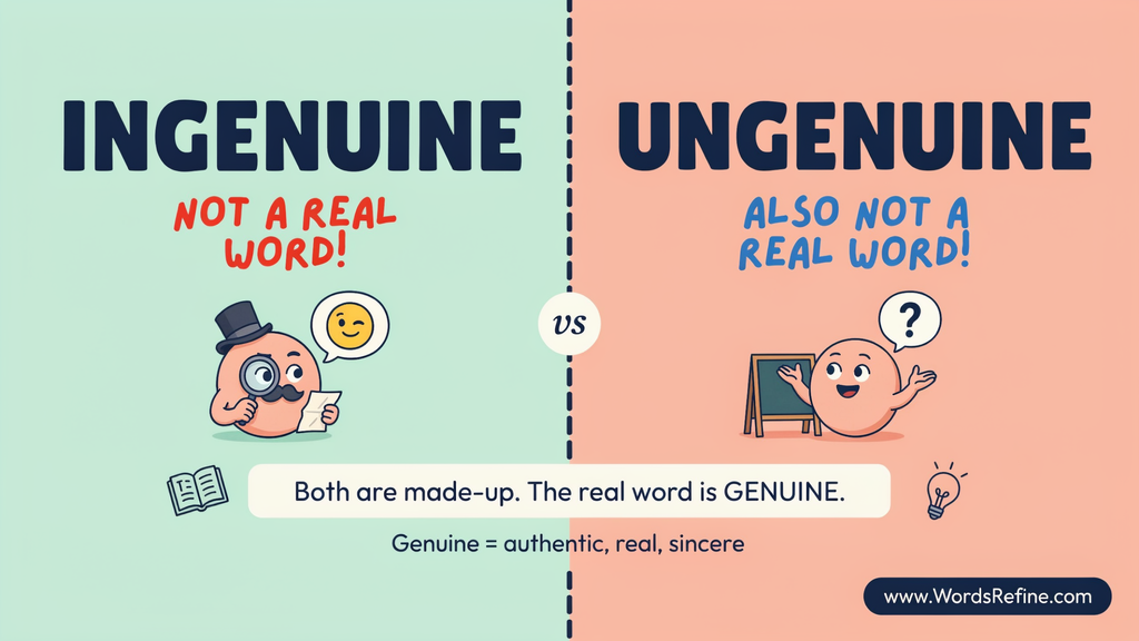 Why Do People Confuse Ingenuine vs Ungenuine?