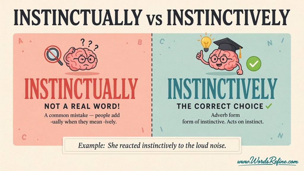 Common Mistakes With Instinctually vs Instinctively