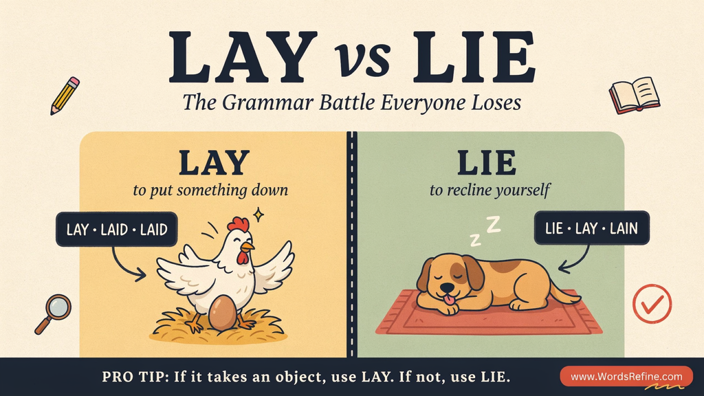 Laid vs Lay Which One Is Correct?