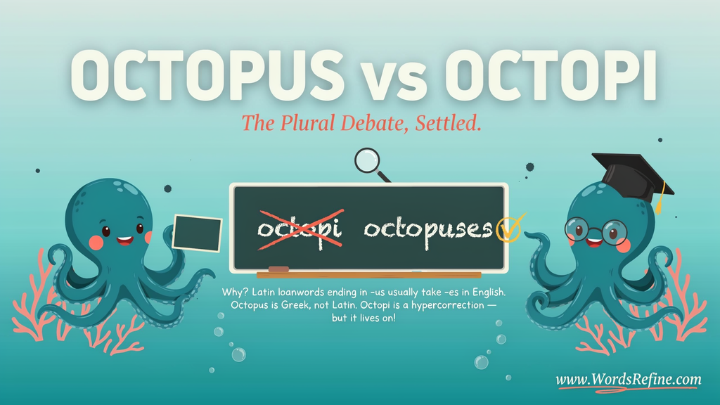 Why Is the Plural Octopuses?