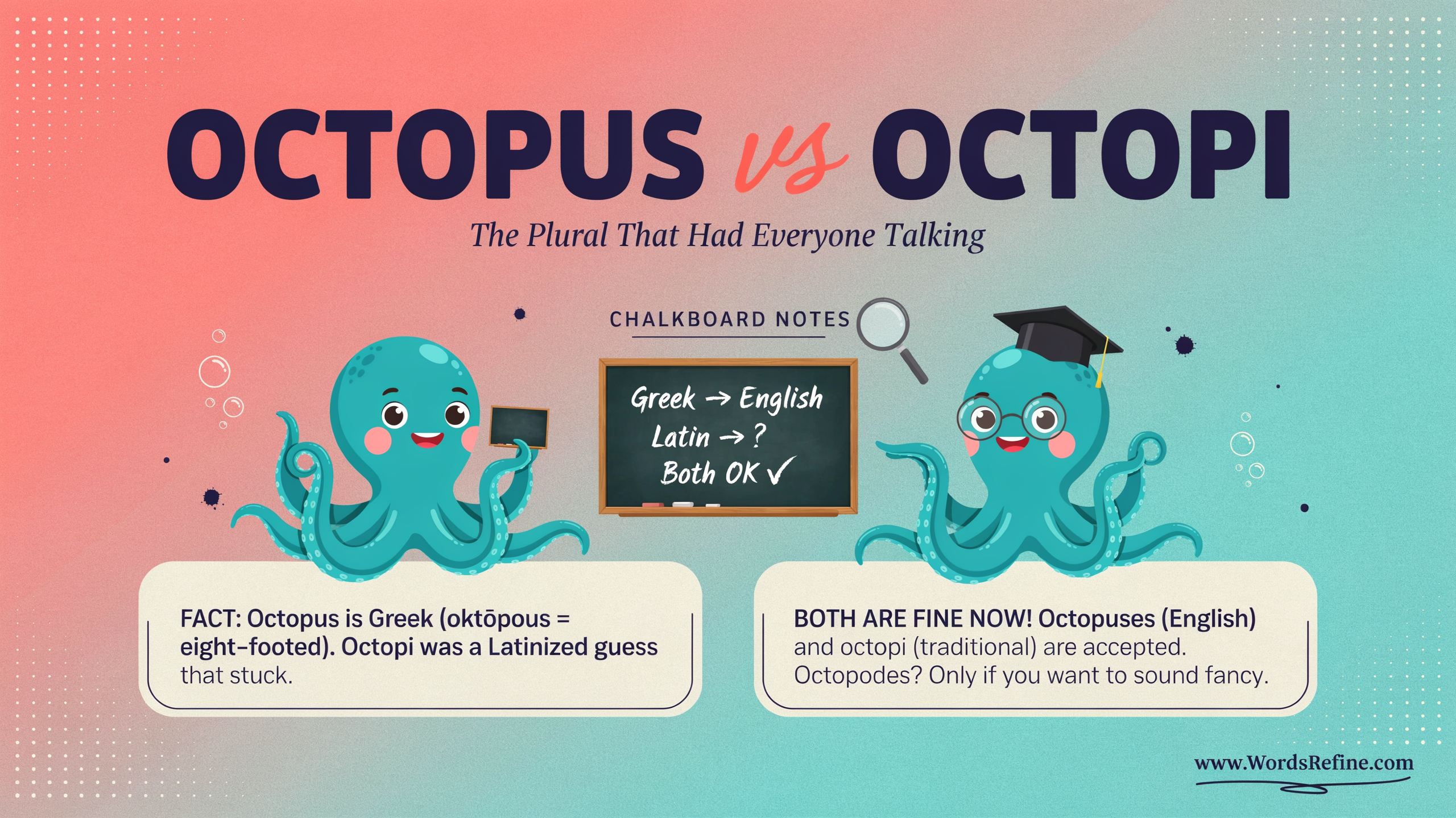 Why Do People Say Octopi?
