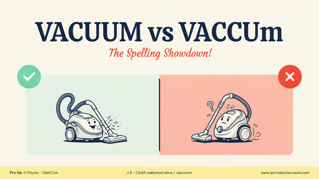 The Correct Vacuum Spelling
