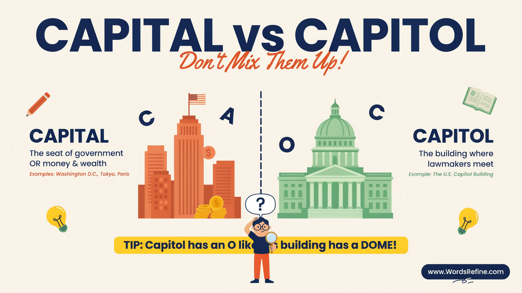Capital or Capitol When Referring to Money?
