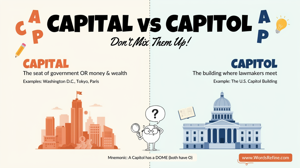 Capital vs Capitol Common Mistakes