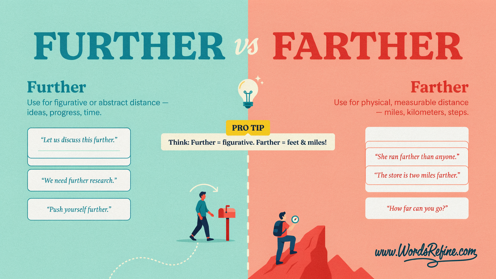Farther for Physical Distance