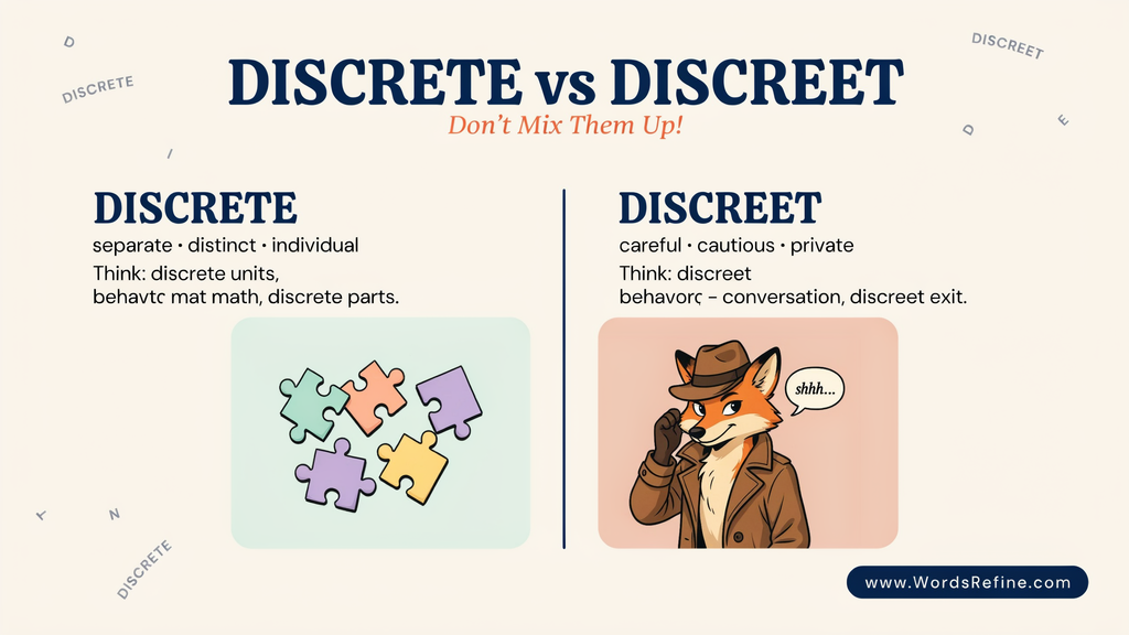 How to Use Discreet Correctly