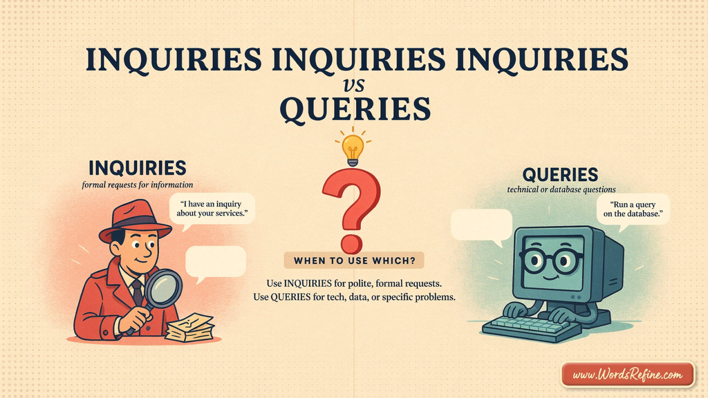 Inquiry vs Query in Business Communication