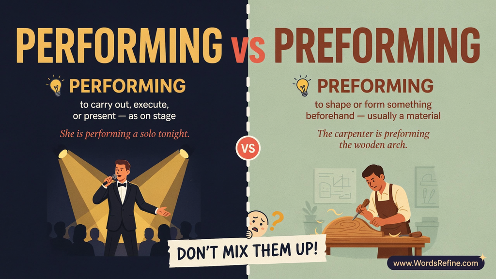 Performing vs Preforming Grammar Why Meaning Matters