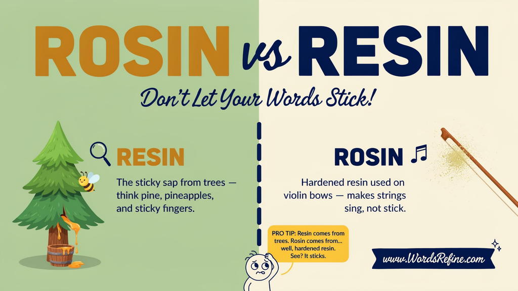 Does American or British English Change Rosin to Resin?