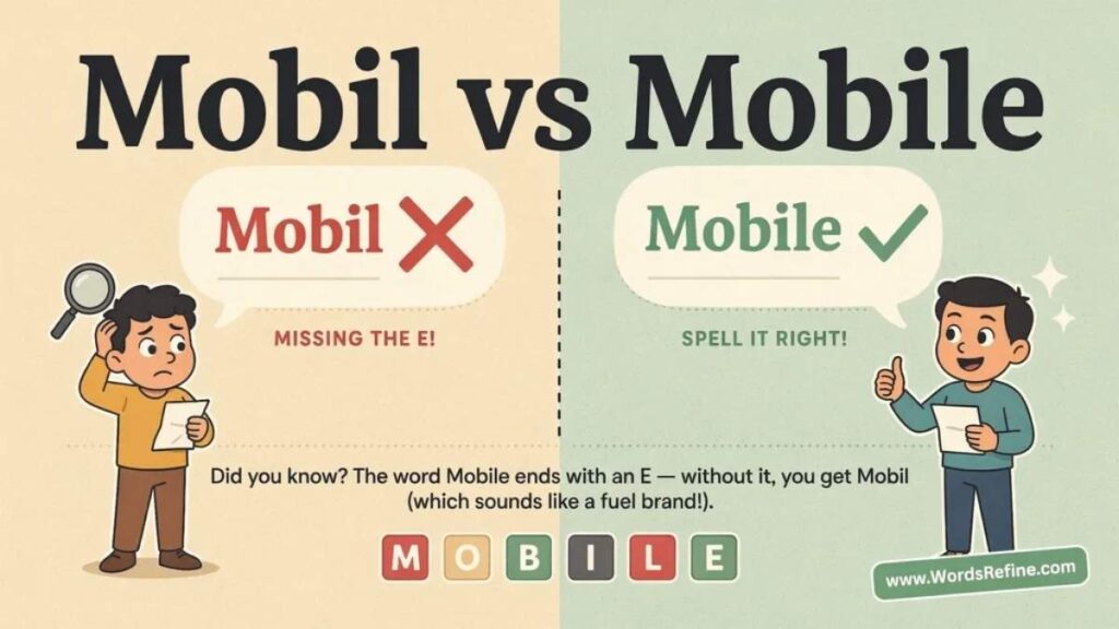 Mobil vs Mobile Which one Is Correct?