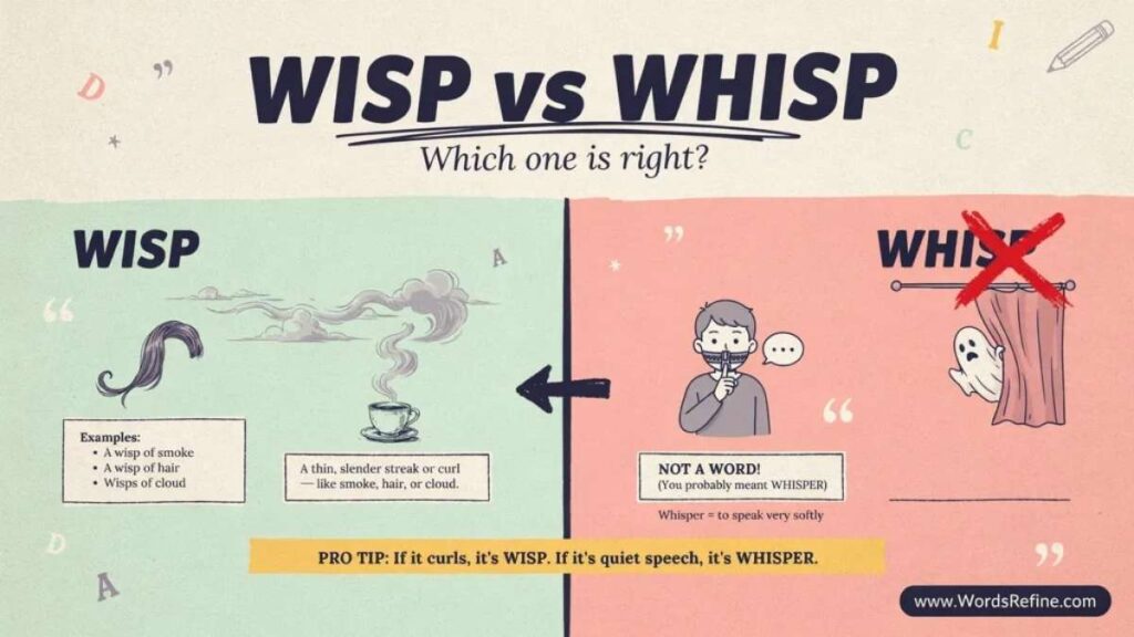 Wisp vs Whisp Which One Is Correct?