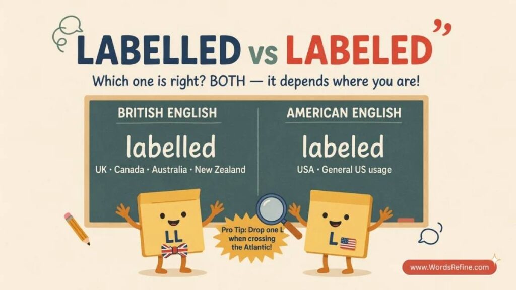 Labelled vs Labeled Which one Is Correct?