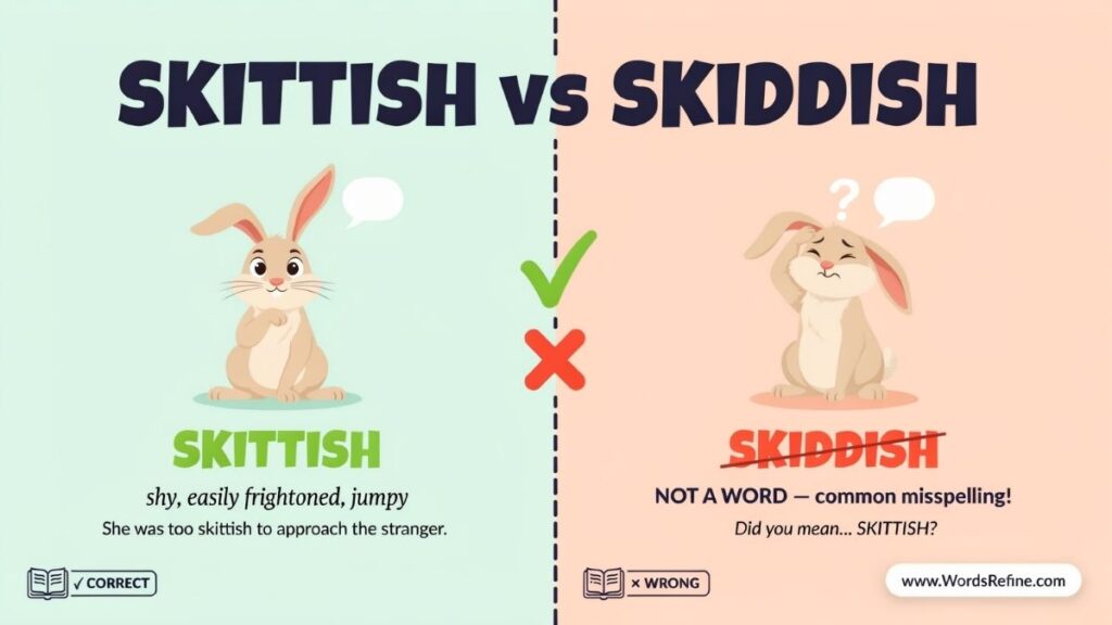 Skiddish vs Skittish Which One Is Correct and Why It Matters