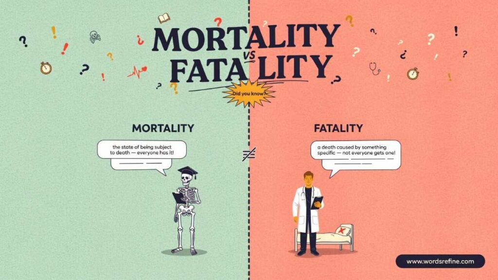 Mortality vs Fatality Meaning Differences and Correct Usage ?