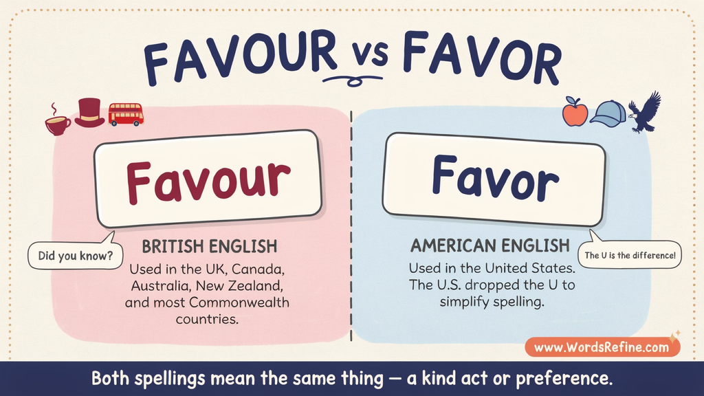 The Simple Rule to Remember Favour vs Favor
