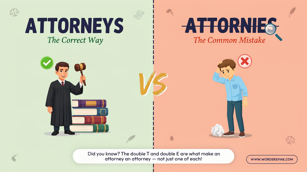 How to Remember the Correct Spelling of Attorneys