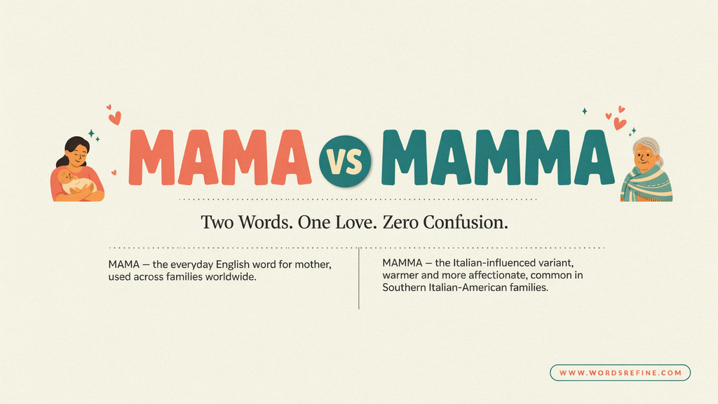 Mama vs Mamma Spelling Which One Is Correct?