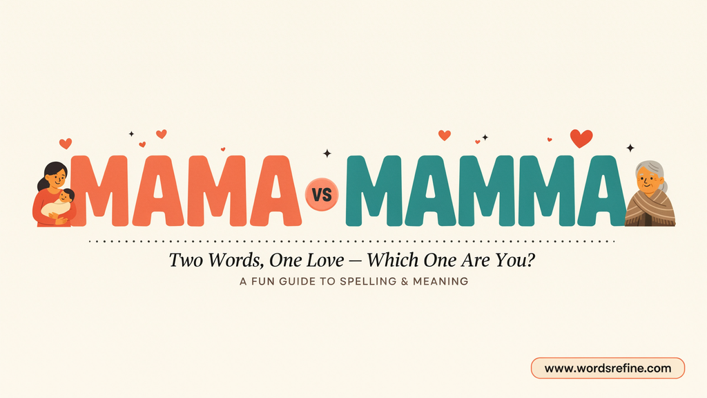 Mama vs Mamma Difference in Everyday Usage