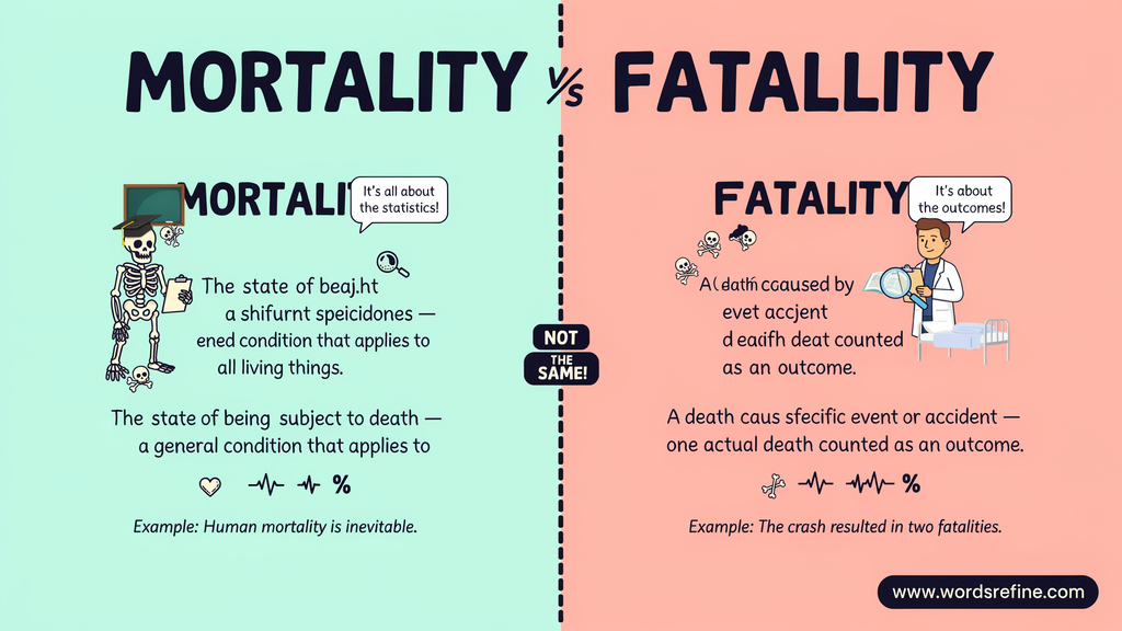 Mortality Rate vs Case Fatality Rate